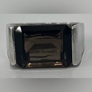 925 Sterling Silver Modern Fashion Ring, Size 5 1/4 - 5 1/2